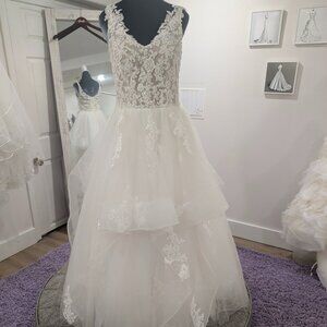 Ruffled Tier Ballgown- size 10